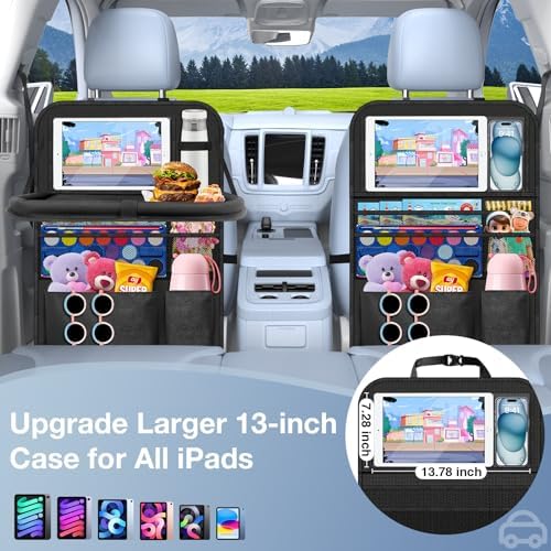 Car Seat Back Tray Organizer