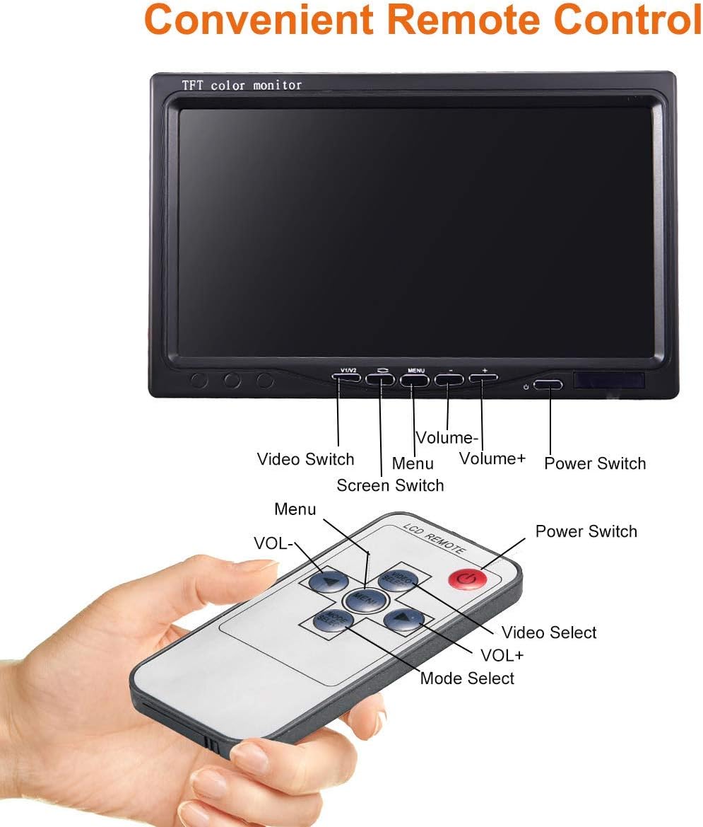 7-inch Car Monitor Display