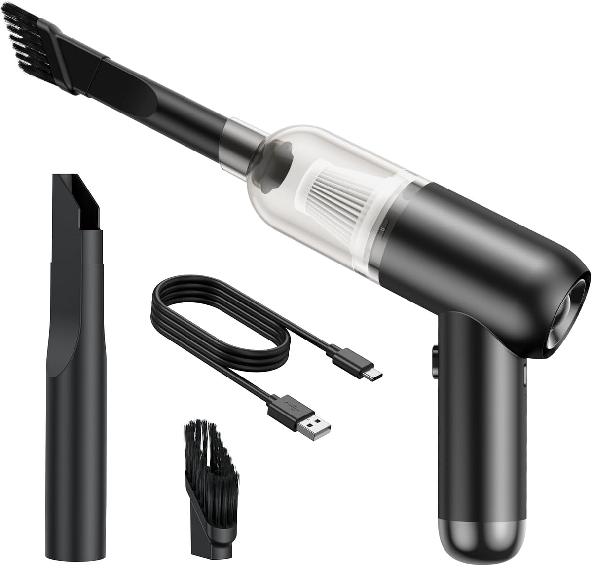 Portable Car Vacuum (Cordless, Rechargeable)