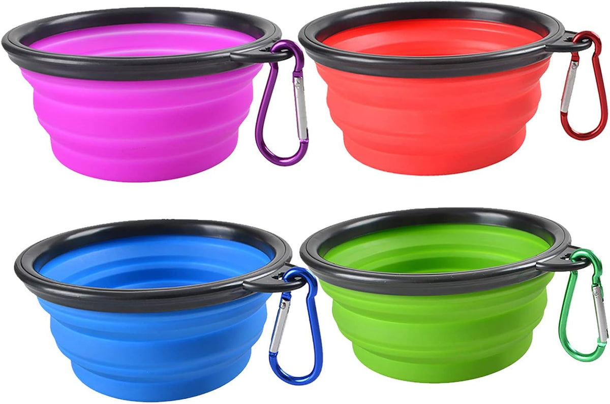 Portable Silicone Dog Food Bowls