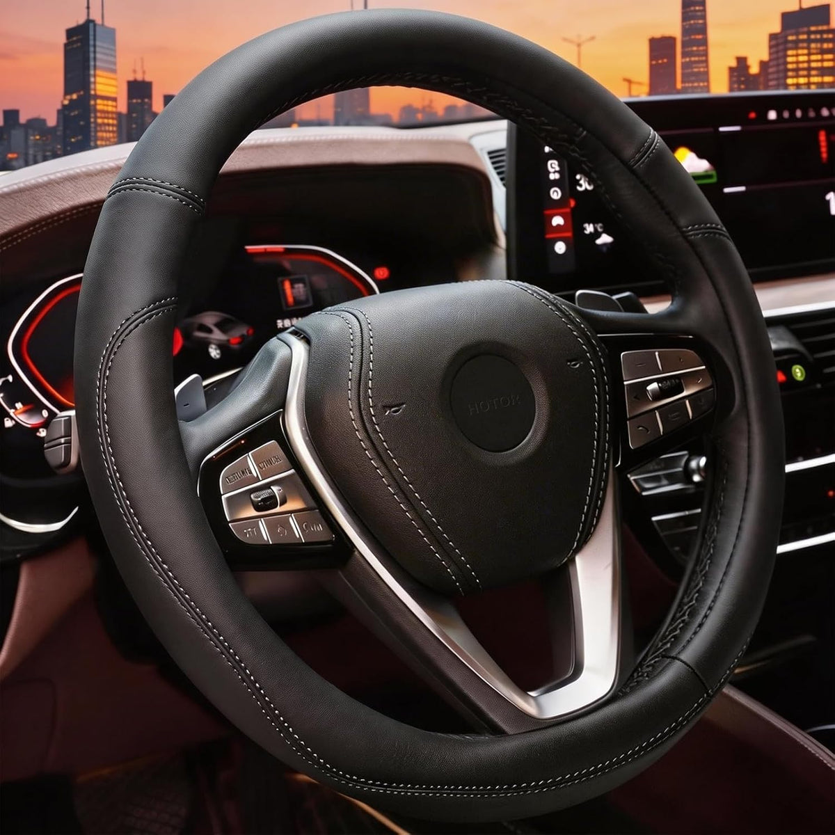 Car Steering Wheel Cover